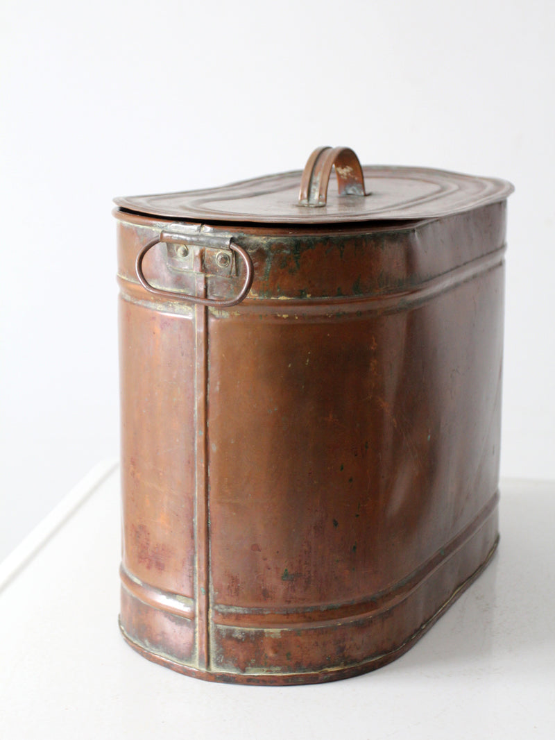 antique copper boiler