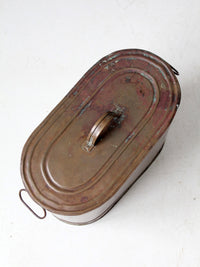 antique copper boiler