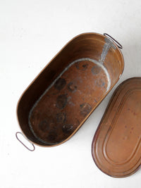 antique copper boiler