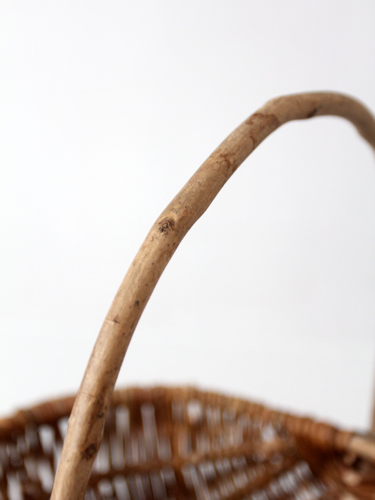 vintage wicker gathering basket