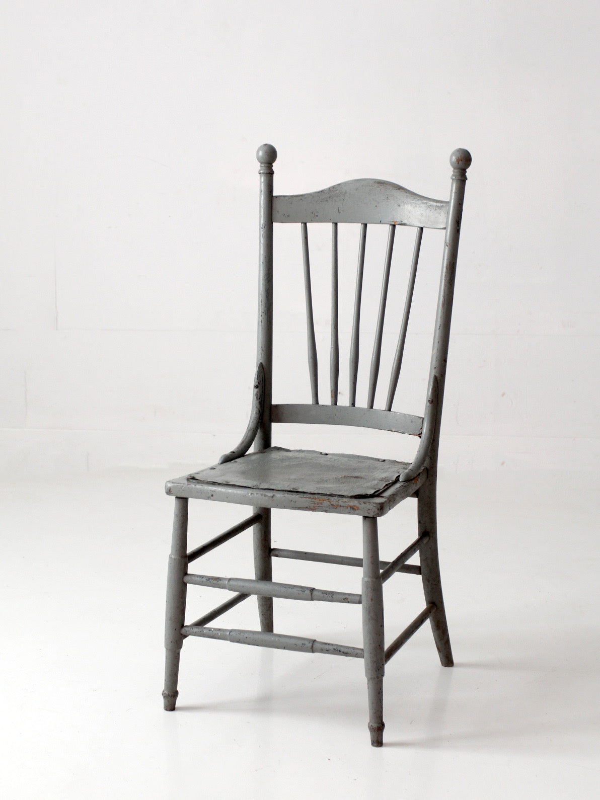 antique Victorian painted spindle back chair