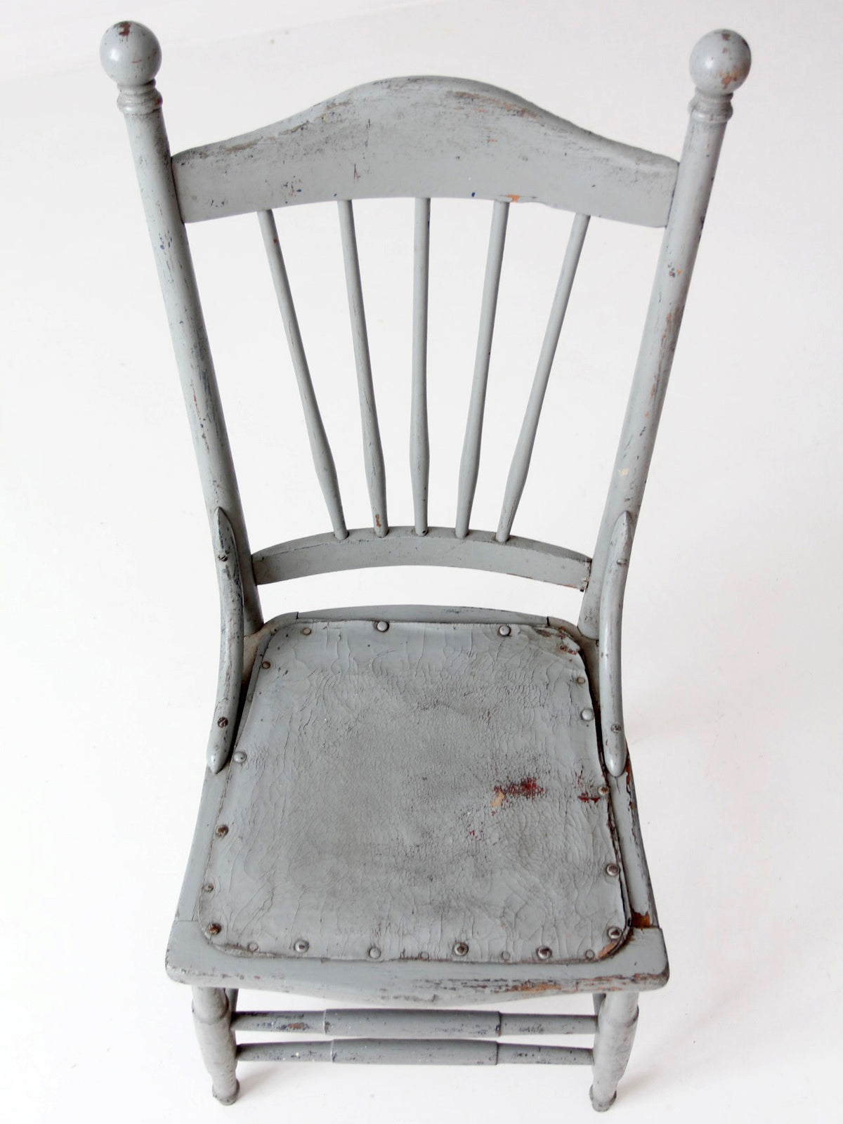 antique Victorian painted spindle back chair