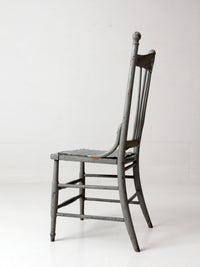 antique Victorian painted spindle back chair