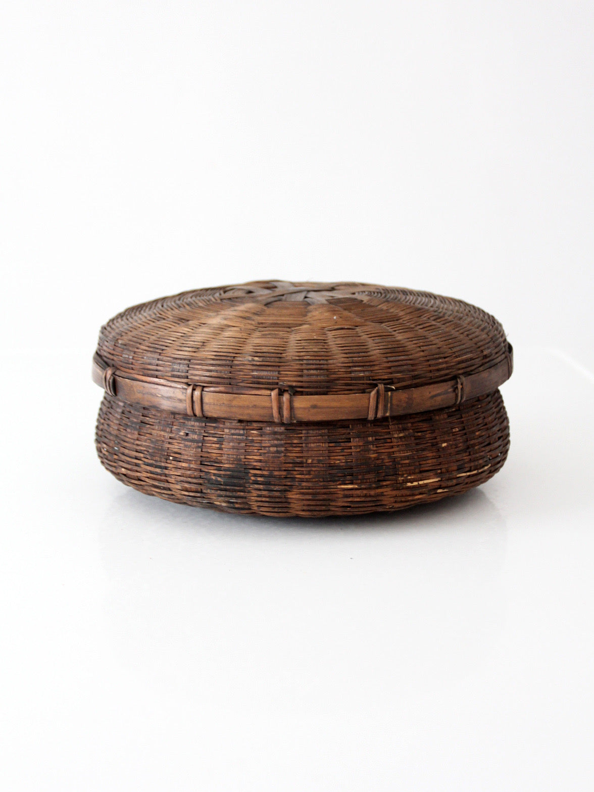 vintage Chinese sewing basket