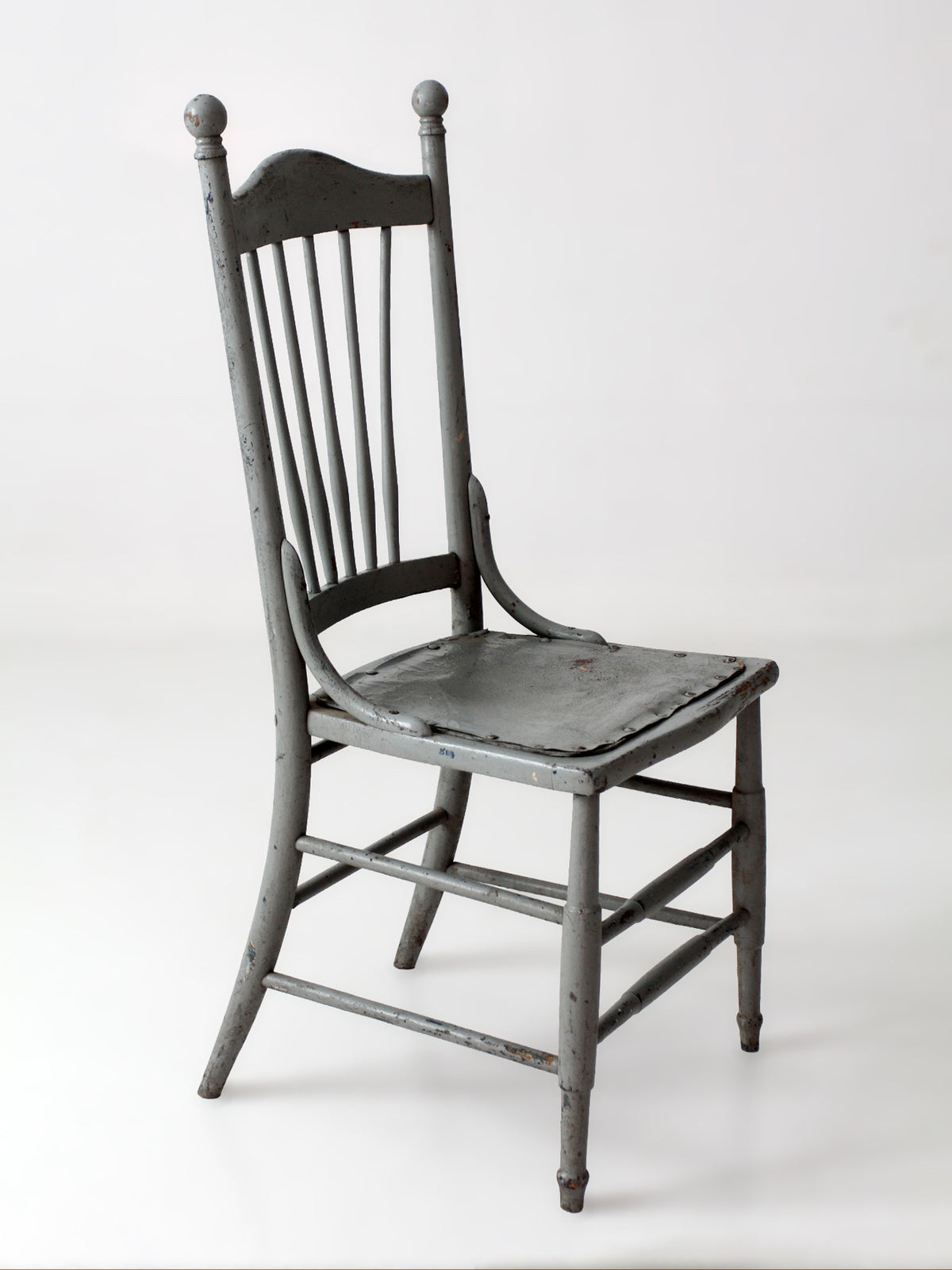 antique Victorian painted spindle back chair