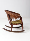 antique wicker kid's rocker