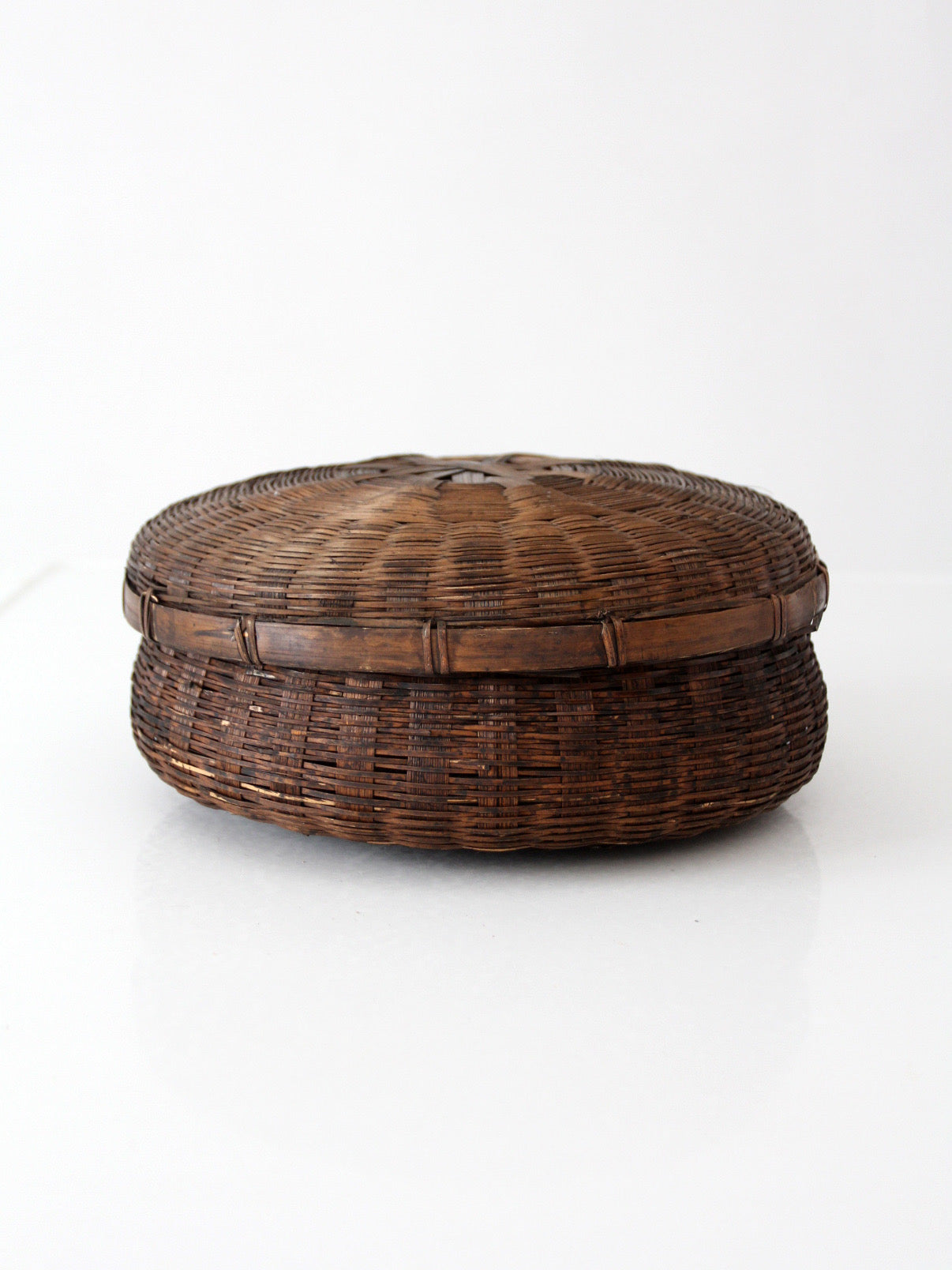 vintage Chinese sewing basket