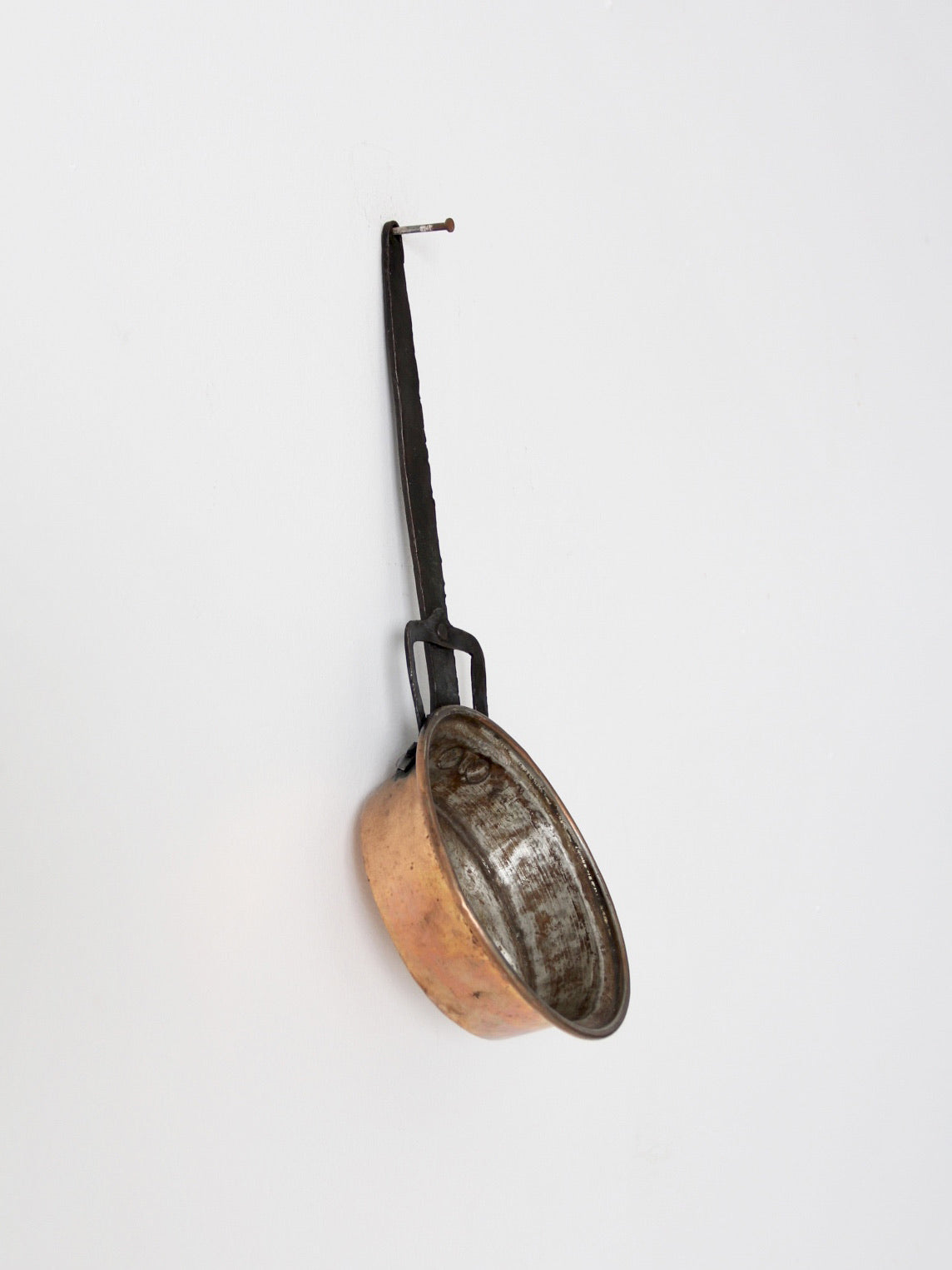 antique copper escargot pan
