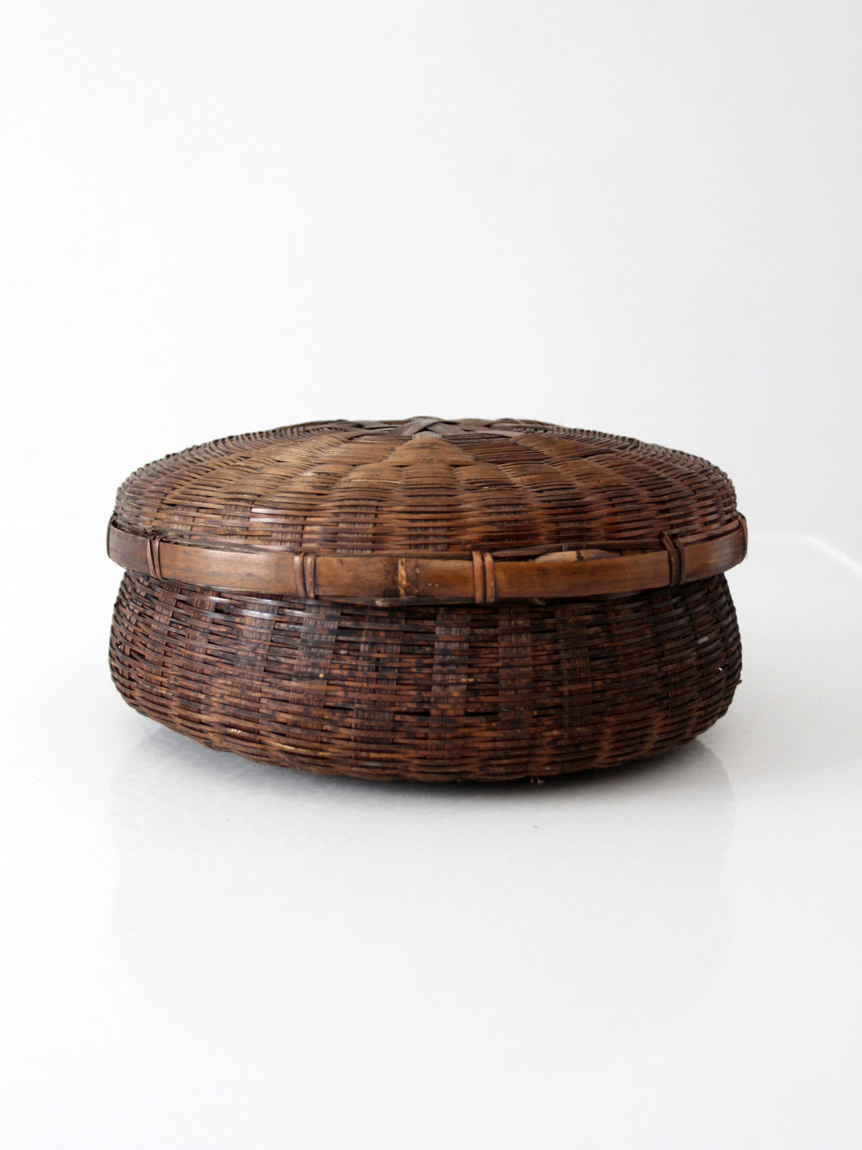 vintage Chinese sewing basket
