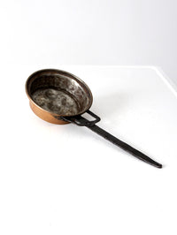 antique copper escargot pan