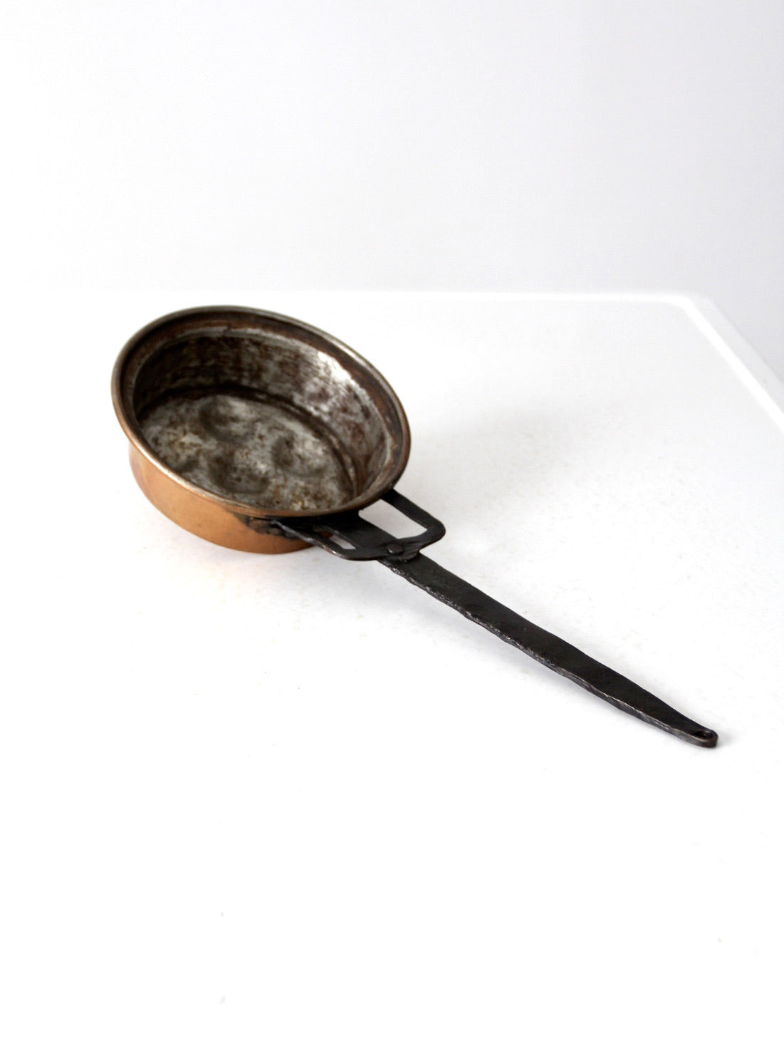antique copper escargot pan