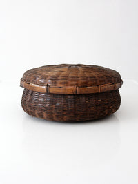 vintage Chinese sewing basket