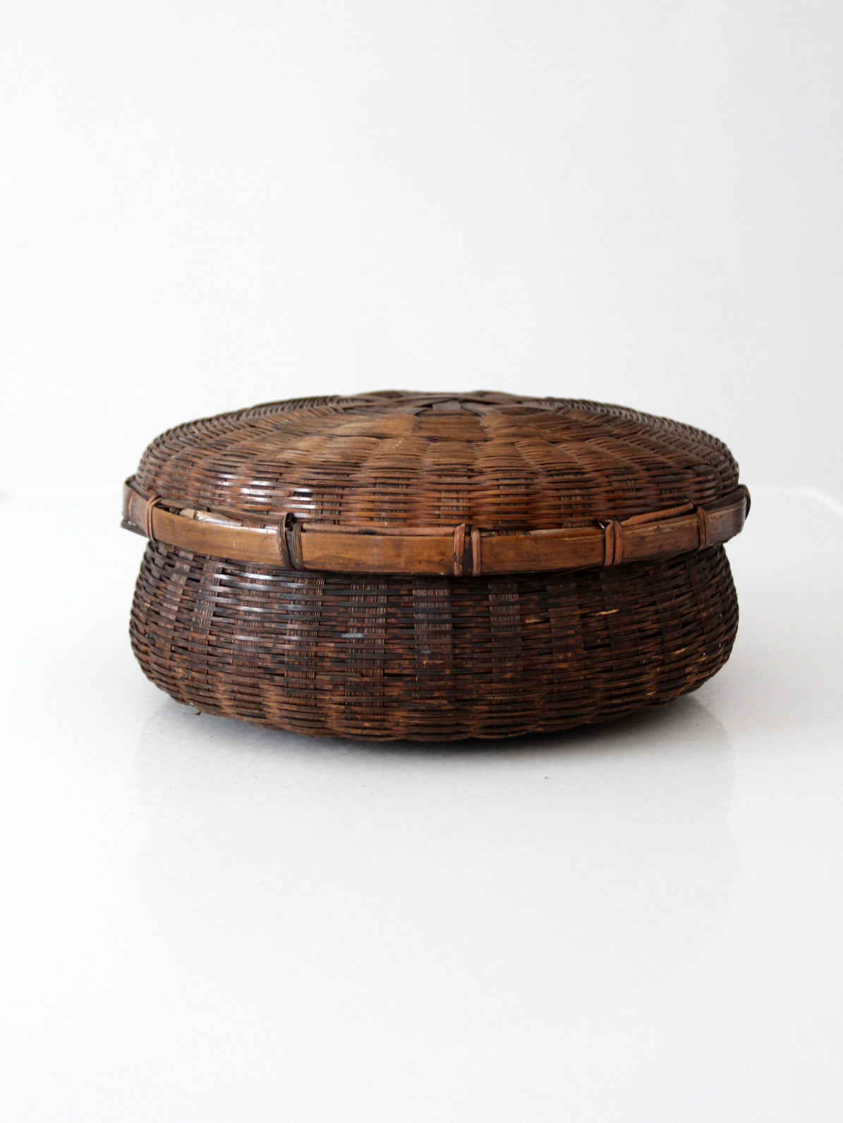 vintage Chinese sewing basket