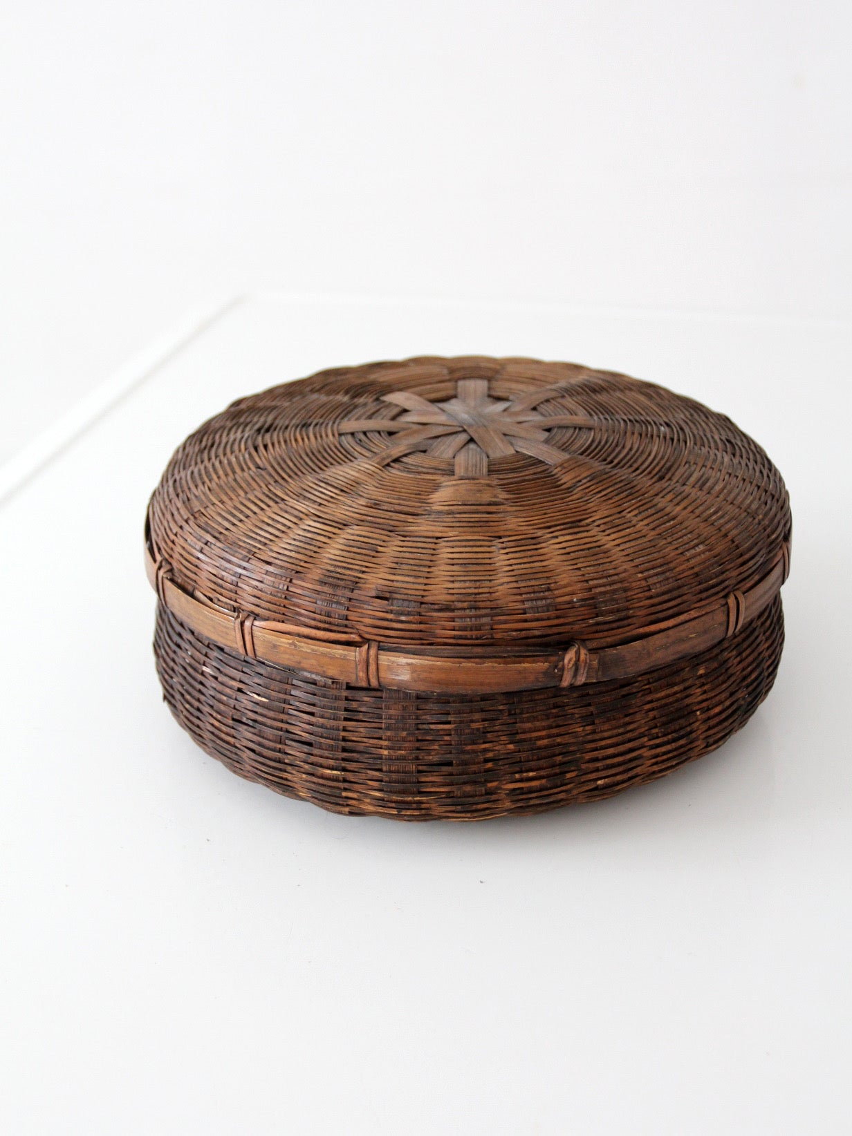 vintage Chinese sewing basket