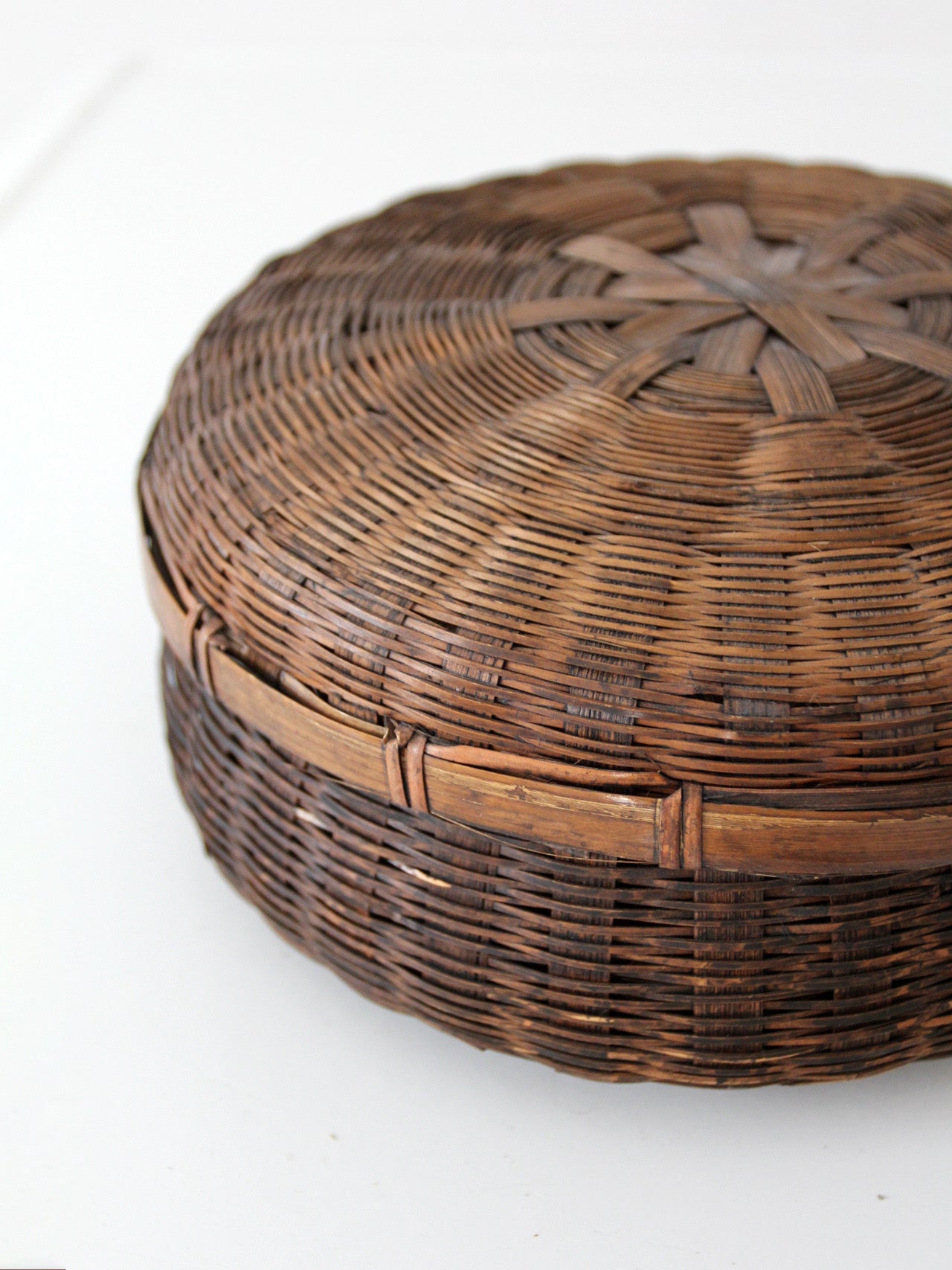 vintage Chinese sewing basket