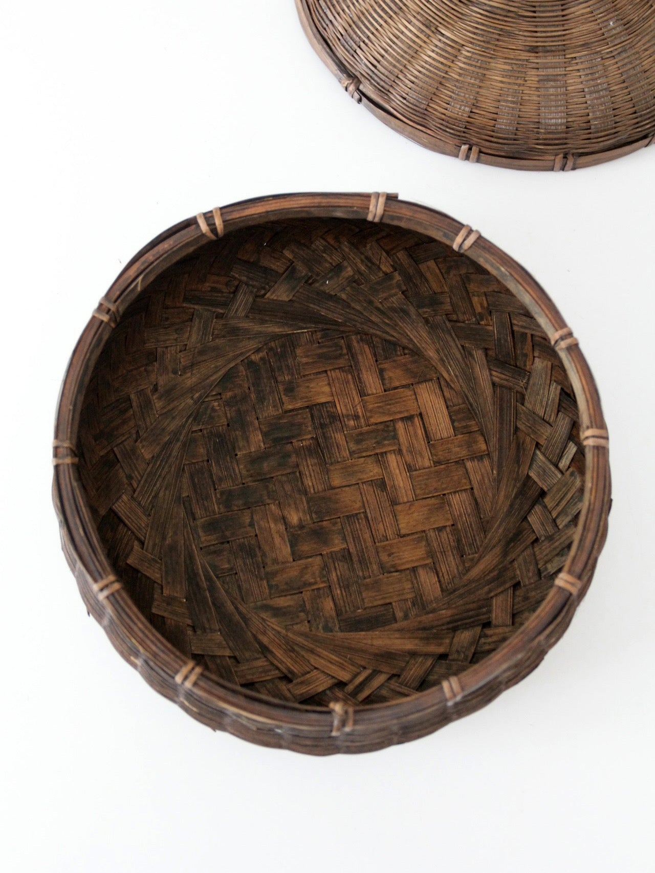 vintage Chinese sewing basket