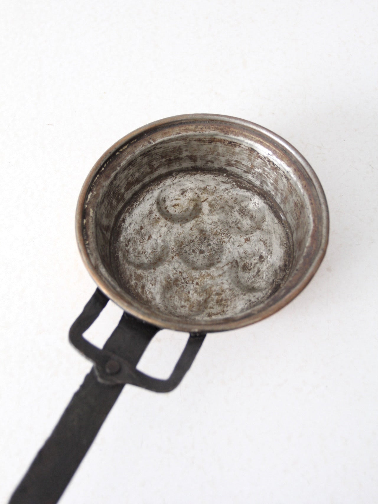 antique copper escargot pan