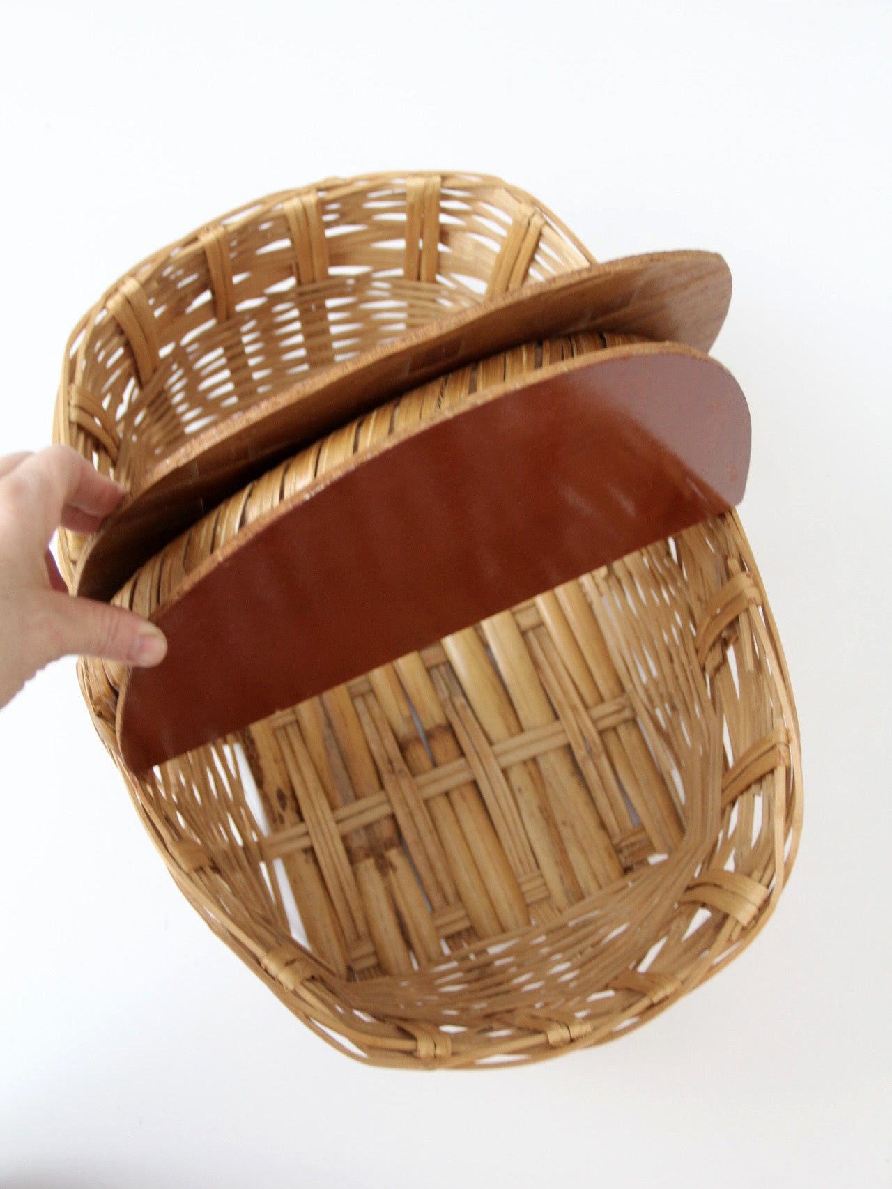 vintage wicker picnic basket