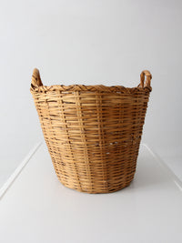 vintage woven wicker basket