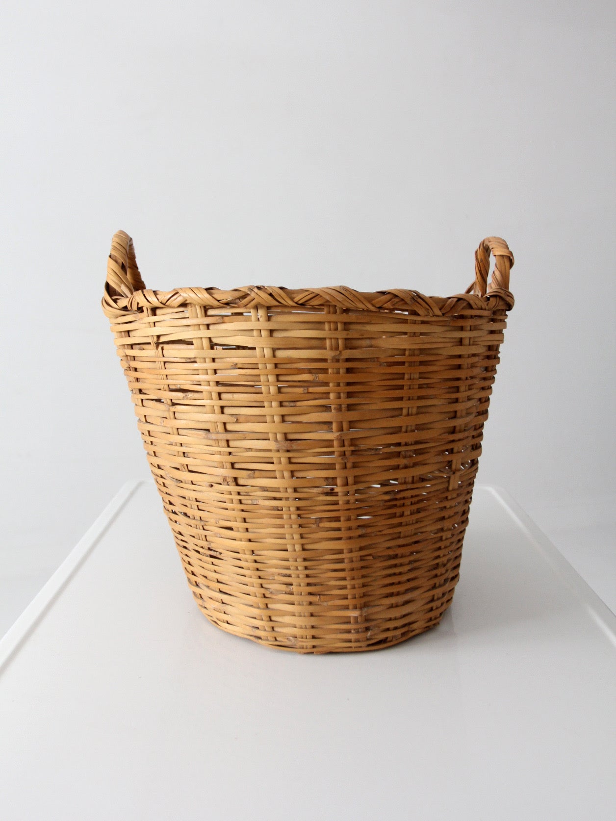 vintage woven wicker basket