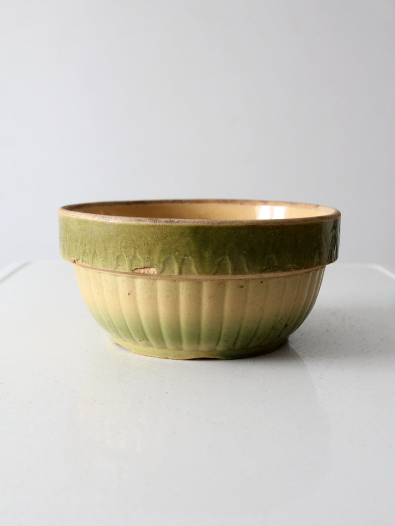 antique yellowware bowl