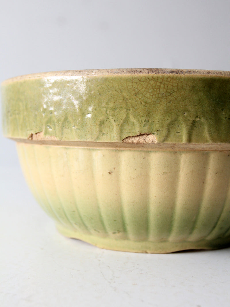 antique yellowware bowl