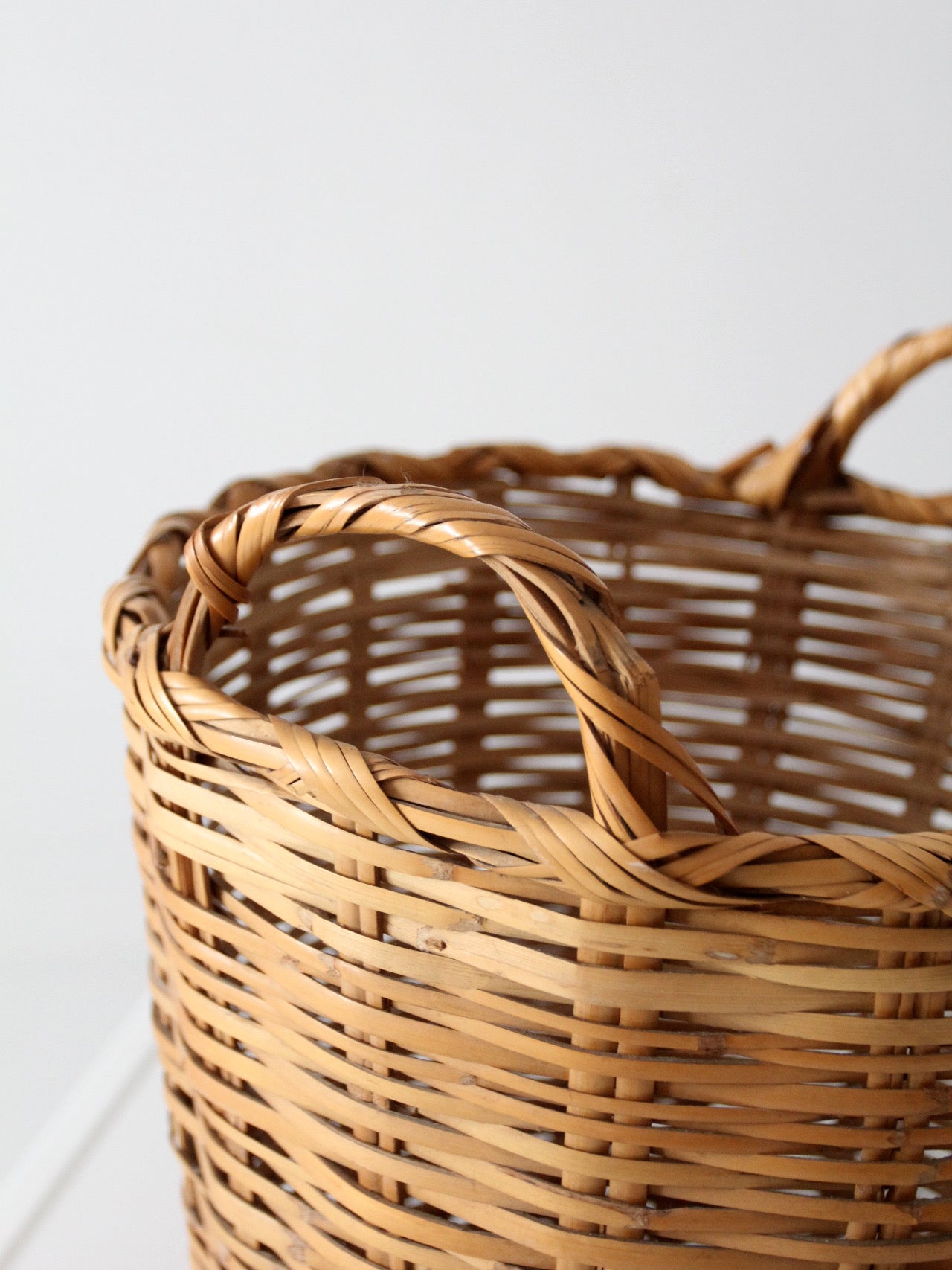 vintage woven wicker basket
