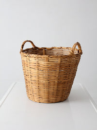 vintage woven wicker basket