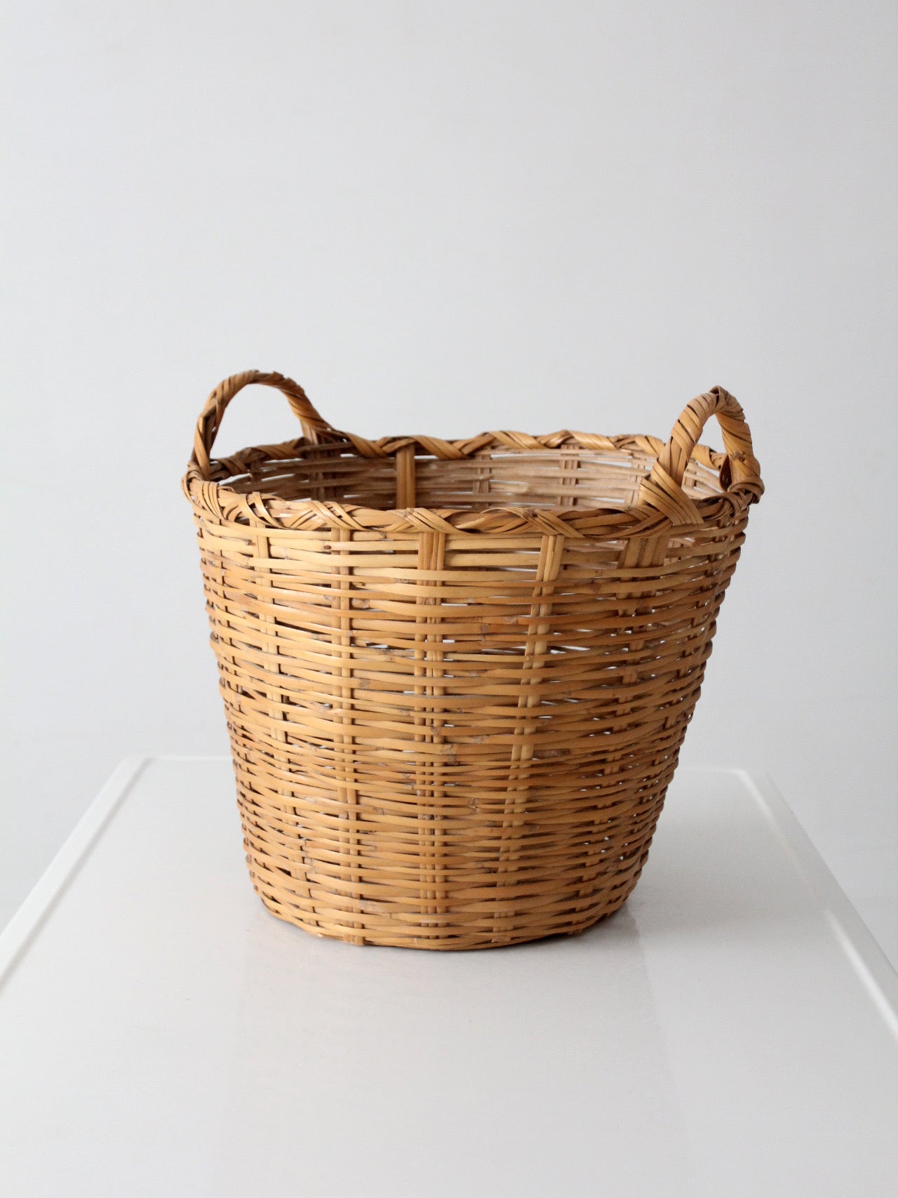 vintage woven wicker basket