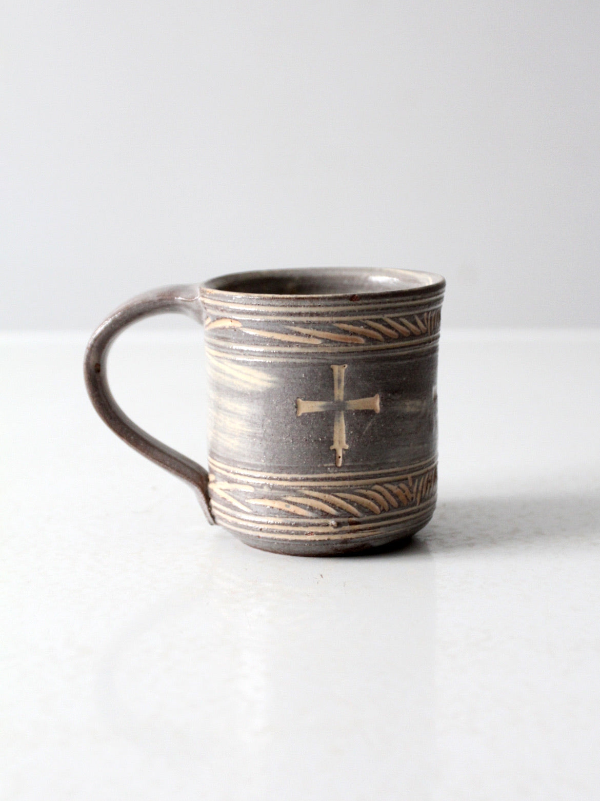 vintage studio pottery mug