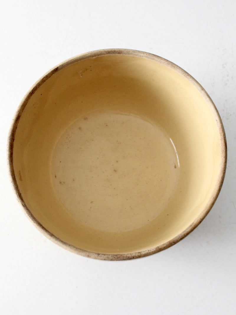 antique yellowware bowl