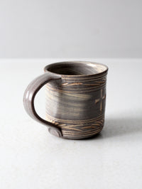 vintage studio pottery mug