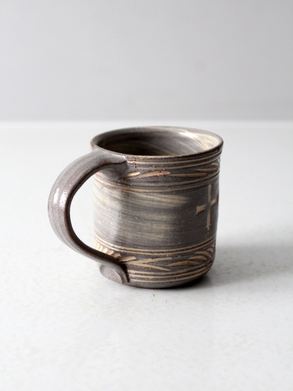 vintage studio pottery mug