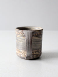 vintage studio pottery mug