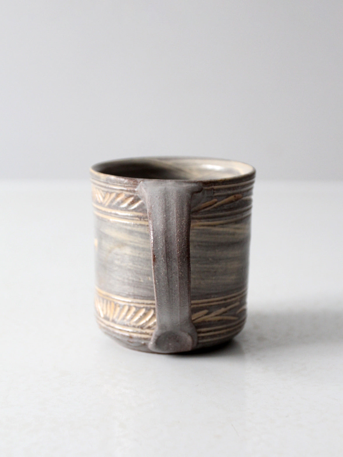 vintage studio pottery mug