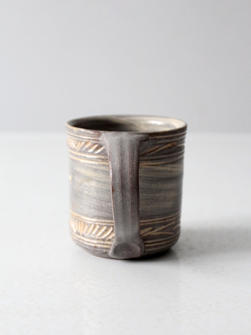 vintage studio pottery mug