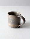 vintage studio pottery mug