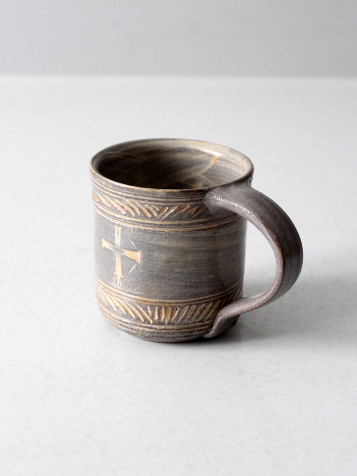 vintage studio pottery mug