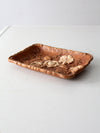 mid-century faux bois tray