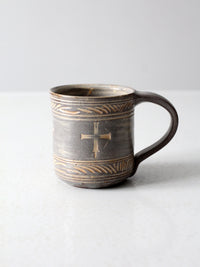 vintage studio pottery mug