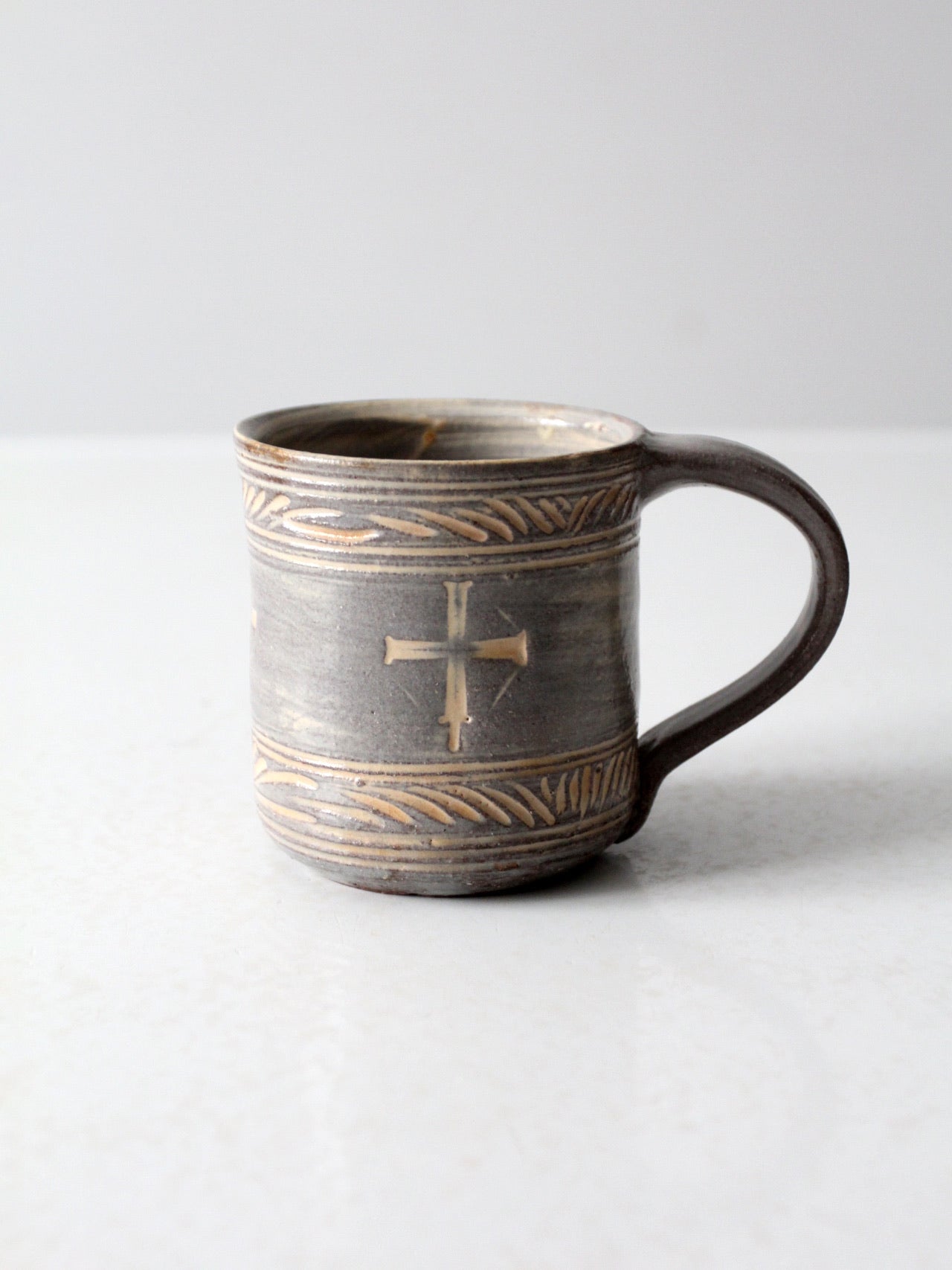 vintage studio pottery mug