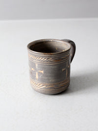 vintage studio pottery mug