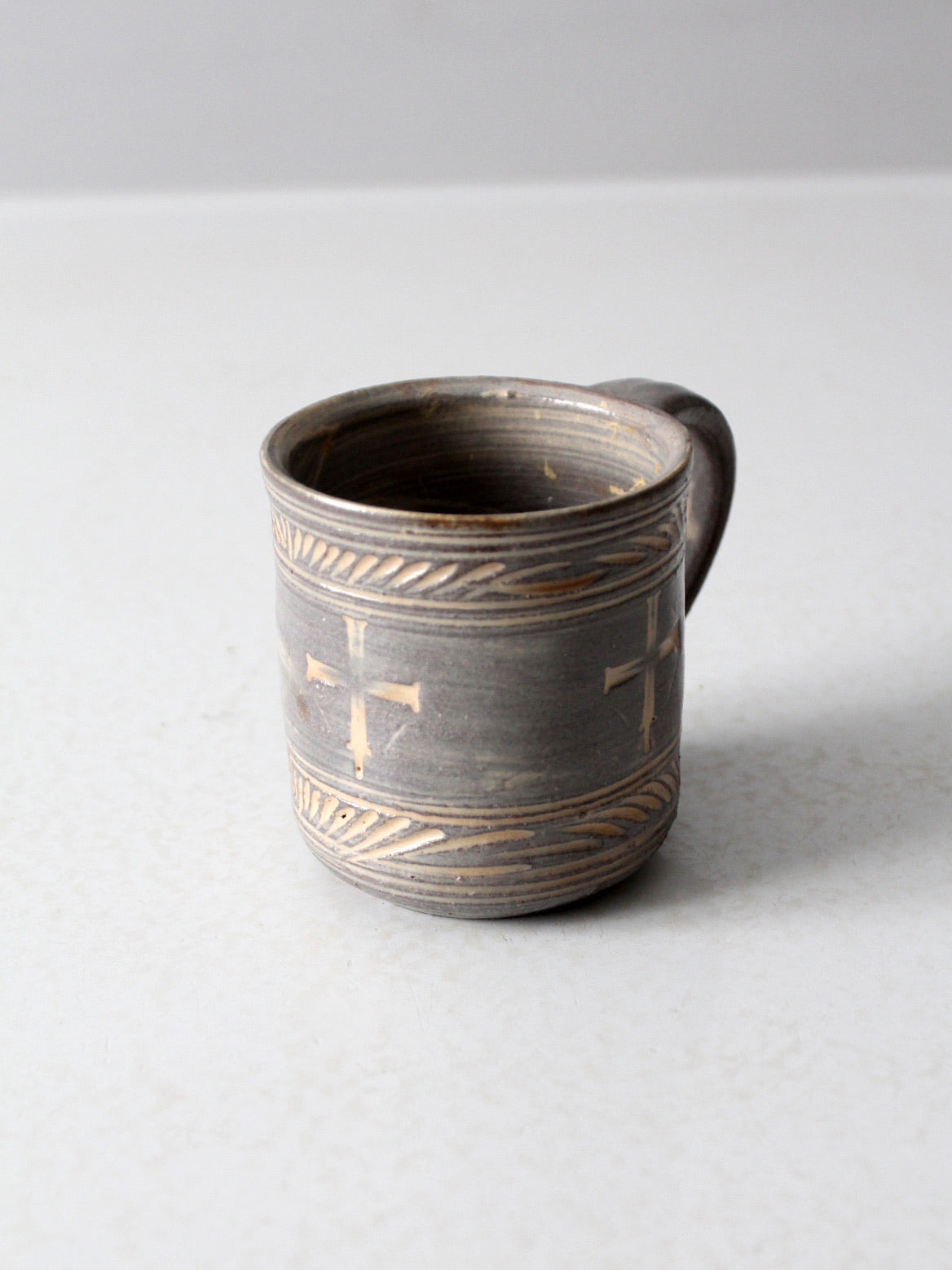 vintage studio pottery mug