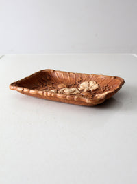 mid-century faux bois tray
