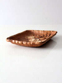 mid-century faux bois tray