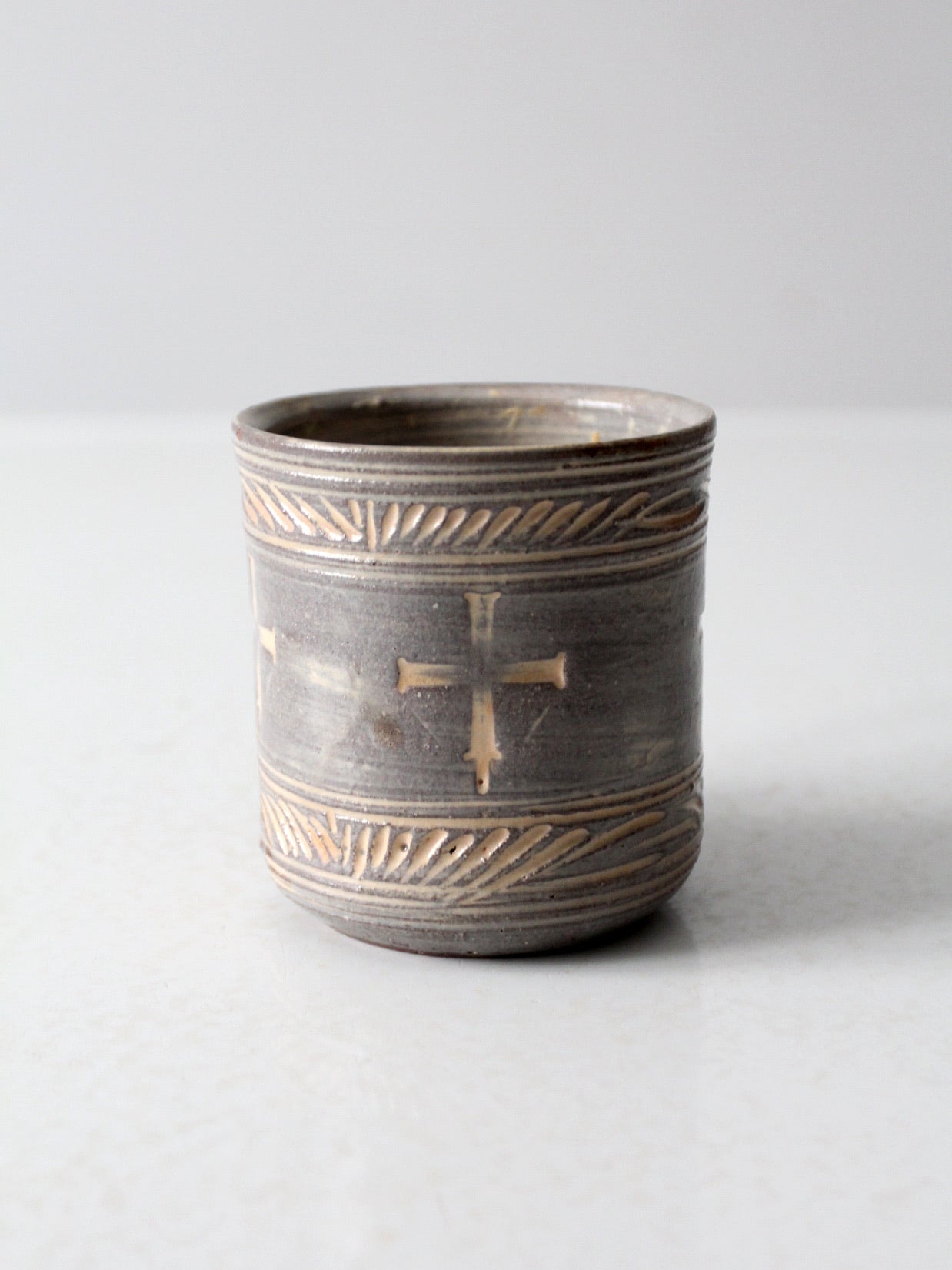 vintage studio pottery mug