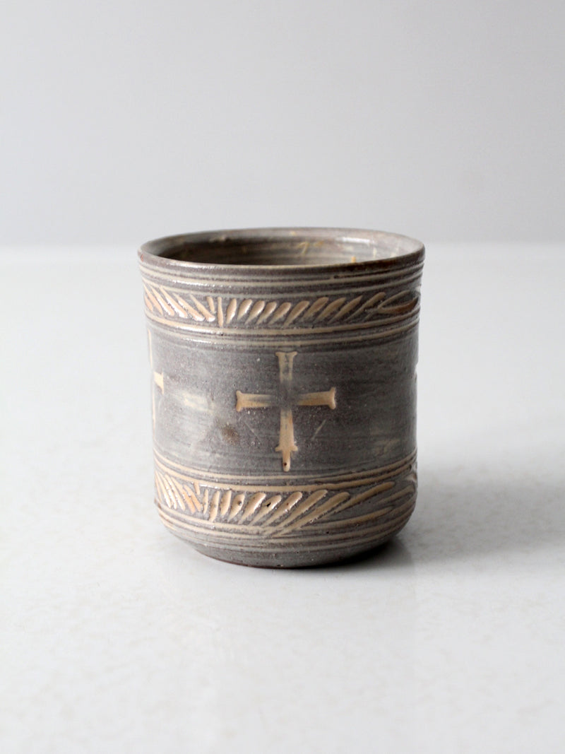 vintage studio pottery mug