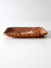 mid-century faux bois tray
