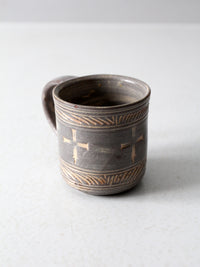 vintage studio pottery mug