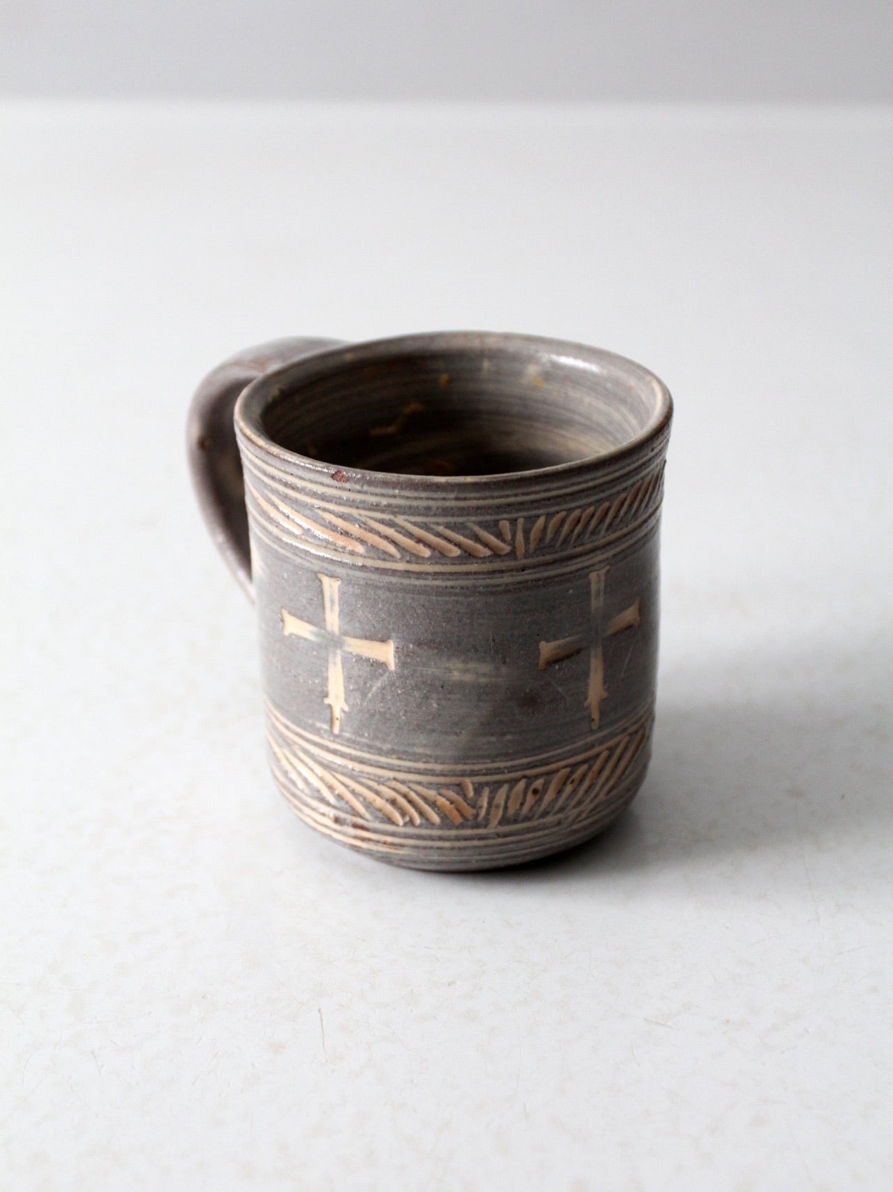 vintage studio pottery mug